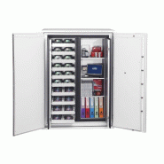 Armoire forte ignifuge 2 H - 2 étagères 5 plateaux multimedia - PHOENIX DATA COMMANDER DS4623 - serrure électronique_4