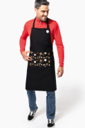 Tablier de Noël adulte Origine France Garantie - Kariban - 100% coton avec poche sérigraphiée - Réf: K8008_4