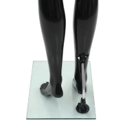 Vidaxl mannequin femme corps complet base verre noir brillant 175 cm 142929_4