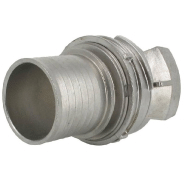 Demi-raccord symétrique avec verrou - DN 80 mm - Embout annelé Ø 76 mm - Inox_4