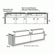 Banque d'accueil pour 2 personnes Avant - Ofitres - 249, Non_4