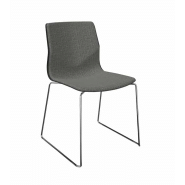 Chaise empilable avec dossier flexible, forme organique et patins en téflon - Four®Sure 44_4