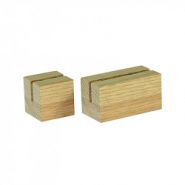 Porte-affiche sur socle bois chêne FSC, vis nylon - Etic Création - Format A5 (14,8 x 21 cm) - Plexi 2 mm_4