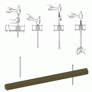 Butoir en bois rond pour parking_4
