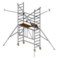 Échafaudage roulant nova - fortal sa - charge d’exploitation 200 kg/m²_4