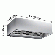 Hottes caisson inox statiques sans moteur - Profondeur 1100 mm - 1400_4