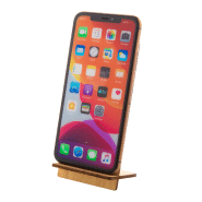 Support pour téléphone en bambou - Motif étoile de Noël - Couleur naturelle - 185g_4