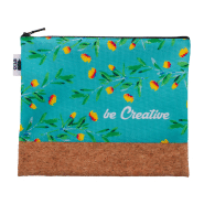 Trousse de maquillage personnalisée - polyester RPET 600D et liège naturel - impression sublimation_4