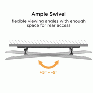 VALUE Support mural TV, distance murale de 47 mm, inclinable,_4