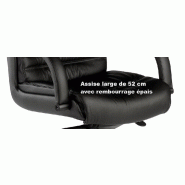 Fauteuil de Direction en cuir RAY - Sitek - cuir noir_4