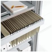 Armoire métallique à portes battantes et rayonnages - amt_4