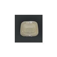 Saladiers carrés biseautés en pulpe biodégradable - Sabert - 750 ml - Base : 11 x 11 cm - Réf. NN03060004_4