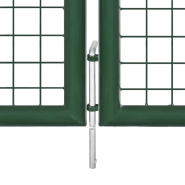 Vidaxl portal de jardin maille vert 400x175 cm acier galvanisé 154537_4
