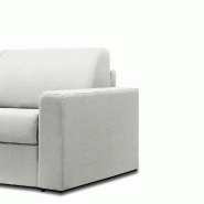 Canapé convertible express CRÉPUSCULE - matelas Comfort BULTEX® 140x195 cm - Blanc - Fabrication italienne_4