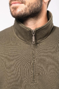 Sweat-shirt col zippé homme - Kariban - Réf: K487 - 300 g/m² - Coton peigné et molleton prérétréci_4