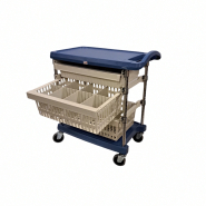 Guéridon modulaire de soins ou vaccination - JETCART, stockage organisé des fournitures médicales et dossiers cliniques_4