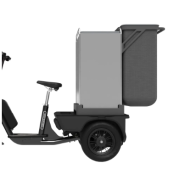 Triporteur électrique Cobrane A1 avec chariot Vileda - Charge embarquée 100kg - Idéal pour le nettoyage_4