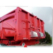 Remorque agricole avec rehausse pour visibilité depuis le poste de conduite