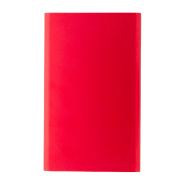 Power bank - boîtier en aluminium recyclé - batterie 4000 mAh - rouge_4