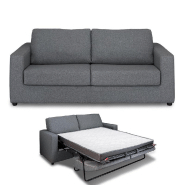 Canapé lit PRIMO compact et moderne avec couchage régulier pour deux personnes