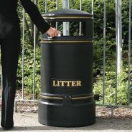 Topsy Jubilee - poubelle publique victorienne - Glasdon - 110 litres_4