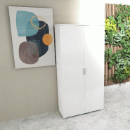 Grande armoire à portes battantes TAK - Mobel Linea - Blanc pastel_4