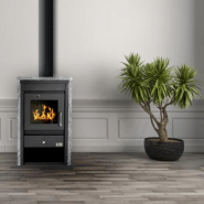 Saint Gervais - Poêle à bois en pierre ollaire - GF Flam - 9 kW, rendement 74%, surface de chauffe 150 m²_4