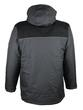 Parka polyester rip-stop enduit PVC - Imperméable 1000 mm - Doublée polaire - Capuche amovible - Coloris noir/gris anthracite_4