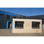 Bungalow Snack en container 20 pieds - Blanc et Noir - 6m x 2,5m - Eurobox_4