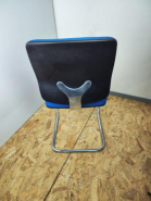 Chaise visiteur Luge Early Bird Sedus d'occasion - moderne, confortable, base en acier chromé, dossier en tissu_4