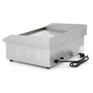 Plaque à snacker électrique 53 x 35 cm en acier inoxydable - surface lisse 3 000 w_4