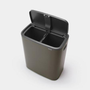Poubelle Bo Touch Bin Brabantia - 2 x 30 litres - Platinum - Idéale pour trier les déchets_4
