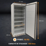 Armoire congélateur laquée blanc 600 litres | L2g - AW-RN600_4