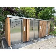 Cabine PMR avec deux cabines standard disponible en version manuelle, semi-automatique ou automatique - réf. 2061_4