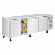 Table réfrigérée positive Slimline série U 4 portes UA107 Polar_4