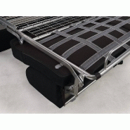 Canapé convertible Night Express - 120 cm - Matelas 14 cm - Mousse polyuréthane - Structure robuste - Noir_4