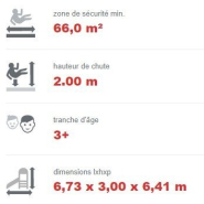 Château multi tours pour aire de jeux conforme EN1176 - Référence BT11160 - avec mur d'escalade et glissières en acier inoxydable_4