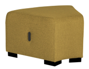 Pouf d'angle - Structure bois - Mousse polyuréthane - Revêtement tissu - Hauteur 450 mm - Profondeur 600 mm - Largeur 750 - 320 mm - Coloris au choix - Anti feu - Normé OEKO TEX - Patins antidérapants - Poids 11,5 Kgs - Fabrication européenne - Garan_4