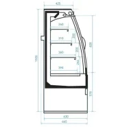 Vitrine semi verticale groupe intégré - version incurvée ou oblique  - CONTINUS SEMI VERTICALE_4