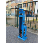 Station de réparation et gonflage en acier galvanisé ou inox - Outils inclus, pompe multi-valves -  Vélo Scandic_4