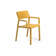 Fauteuil en résine TRILL - Stamp - design intemporel en polypropylène fiberglass avec accoudoirs - usage extérieur_4