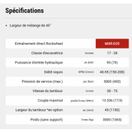 Fraise hydraulique 95hp - Corps Long (LH) - Pelles de 17 à 28t - MXR D20 LH avec plus de profondeur et de stabilité_4