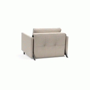 Fauteuil convertible design INNOVATION LIVING - Sofabed Cubed 02 Arms Blida Sand Grey - Lit 200x90 cm_4