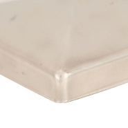 Vidaxl bouchons de poteau de clôture pyramidaux 6 pcs inox 101x101 mm 145488_4