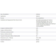 Kit d'absorbants anti-pollution Densorb - Chariot gris avec absorbants adaptés aux liquides chimiques - 116751w_4