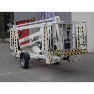 Nacelle articulée tractable avec hauteur de travail de 15 m