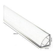 Profilé 2m alu en l et diffuseur opale -  référence profall_4