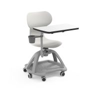 Chaise d'école pivotante Mia Table - dossier incurvé, table pivotante 360º, porte-boissons, plateau inférieur_4