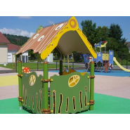 Maisonnette Fantastic - finition poteaux inox brossé avec aménagement intérieur - CAMELEO 1 FANTASTIC / JCA-0001 - Husson International_4