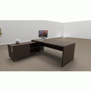 Bureau d'angle T45 avec desserte dos design - Quadrifoglio - 212, Gauche, Eucalyptus_4
